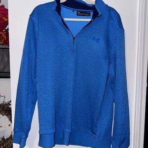 Under Armor Men's Blue Half Zip Up Sweater